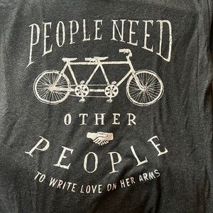 Twloha mens “people need other people” tee shirt